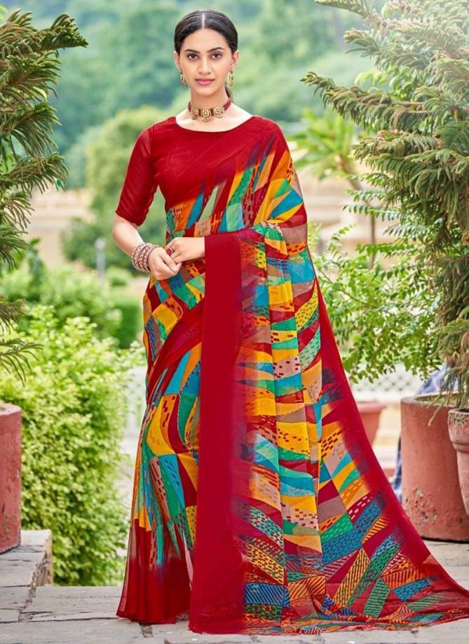Ruchi Star Chiffon New Latest Daily Wear Designer Fancy Saree Collection
